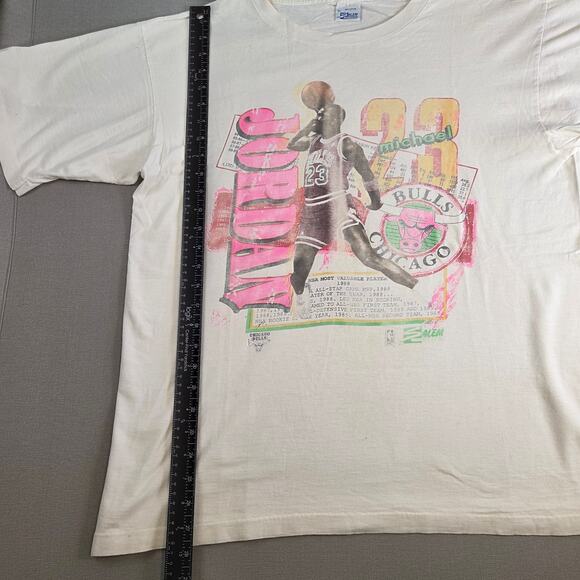 Vintage Michael Jordan Chicago Bulls 80s MVPs Salem Sportswear Tee XL - Picture 10 of 14